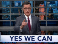 Watch: Stephen Colbert Leads Audience in ‘Yes, We Can!’ Chant After Referencing the Oba