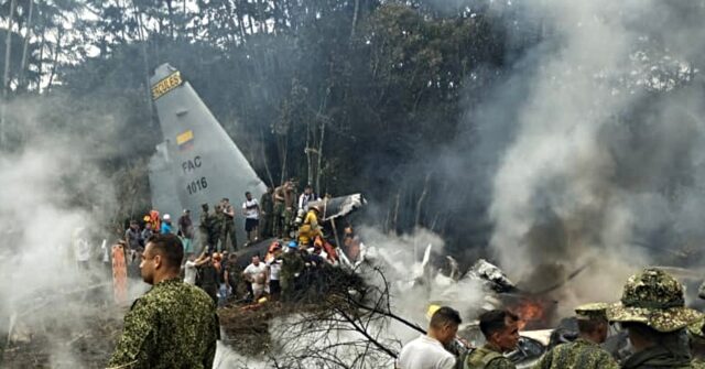Colombia Military Plane Crash Kills 66, over 50 Injured