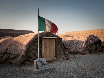 02 Aug 2015 - a view of the Italian Army military base inside the Coalition base in Erbil,