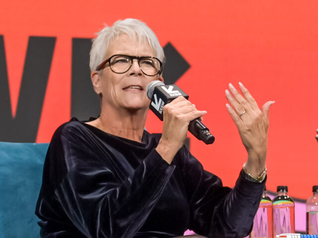 AUSTIN, TEXAS - MARCH 14: Jamie Lee Curtis speaks onstage during the "Jamie Lee Curti