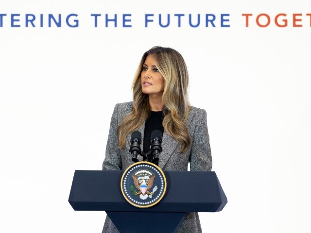 First Lady Melania Trump delivers remarks at the Fostering the Future Together Global Coal