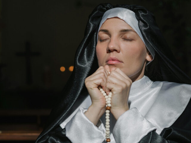 pexels-mikhail-nilov-Nuns Sue Smith and Wesson