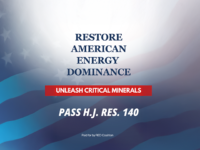 To Deliver on the America First Energy Agenda, We Must Dominate the Critical Minerals Race