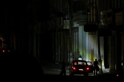 A blackout on March 4 in Havana, where extended power outages are commonplace as Cuba, fac