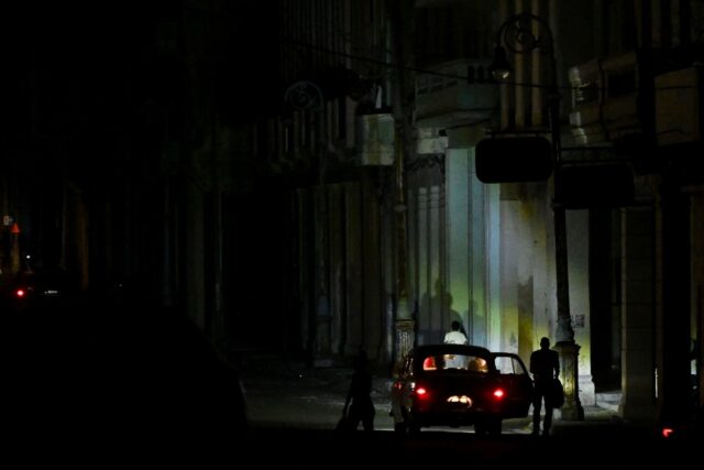 A blackout on March 4 in Havana, where extended power outages are commonplace as Cuba, fac