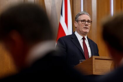 British Prime Minister Keir Starmer ruled out a NATO mission but said allies were working