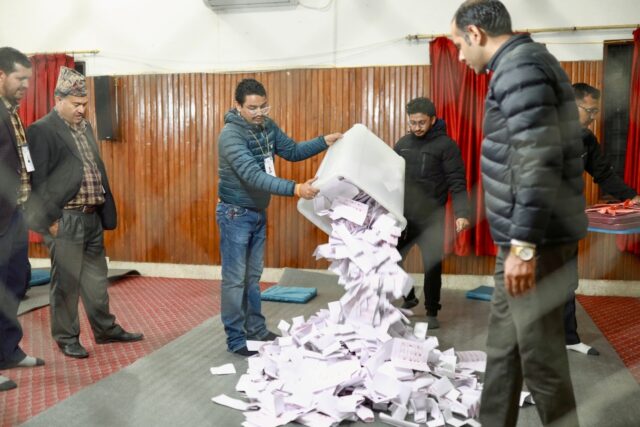 Counting was underway in Nepal, where rapper-turned-politician was on pace to win in very