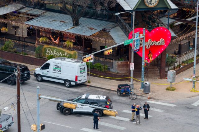 Three people were killed and 14 wounded in a shooting in downtown Austin that the FBI said