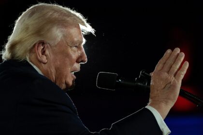 Trump, whose daily statements have swung wildly from threatening to conciliatory, said tal