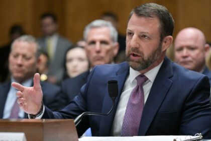 US Senator Markwayne Mullin faced fiery questioning by the Senate committee that will vote