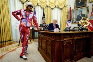 Army reviewing helicopter flyby at Kid Rock's estate