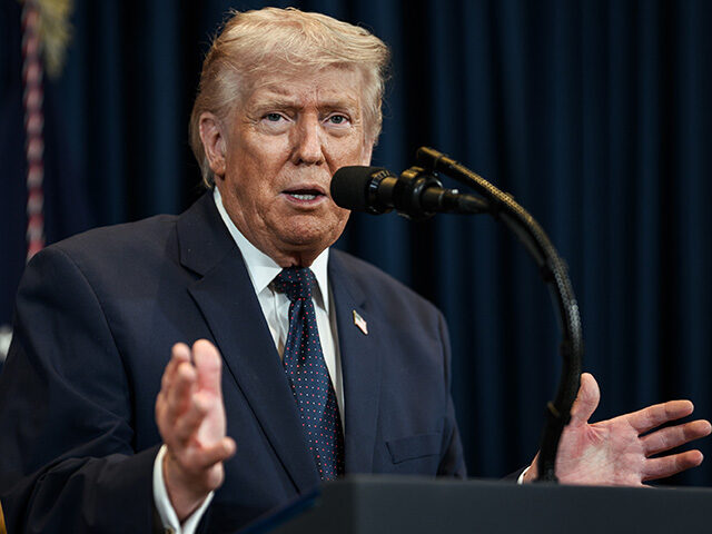 President Donald J. Trump delivers remarks at a press conference, March 9, 2026. (Official