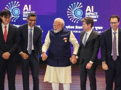 AI titans pose in India