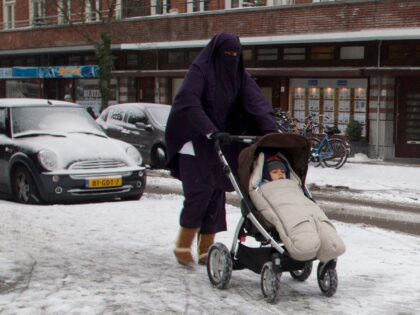 FILE - In this Monday Jan. 21, 2013 file photo, a woman wearing a full-face veil known as
