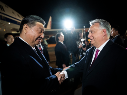 In this image provided by the Hungarian Prime Minister's Office, Chinese President Xi