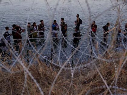 Title: Immigration Border Shelters Image ID: 24366805560695 Article: FILE - Migrants wait