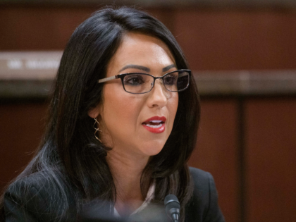 Rep. Lauren Boebert, R-Colo., questions Denver Mayor Mike Johnston during a House Committe