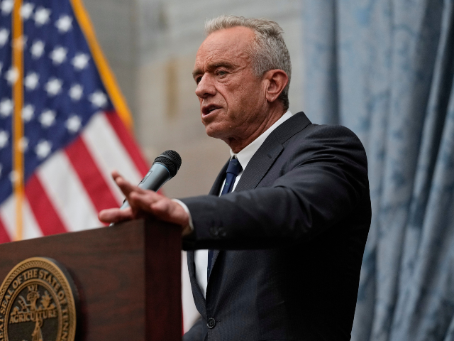 Health and Human Services Secretary Robert F. Kennedy, Jr., speaks during the Take Back Yo