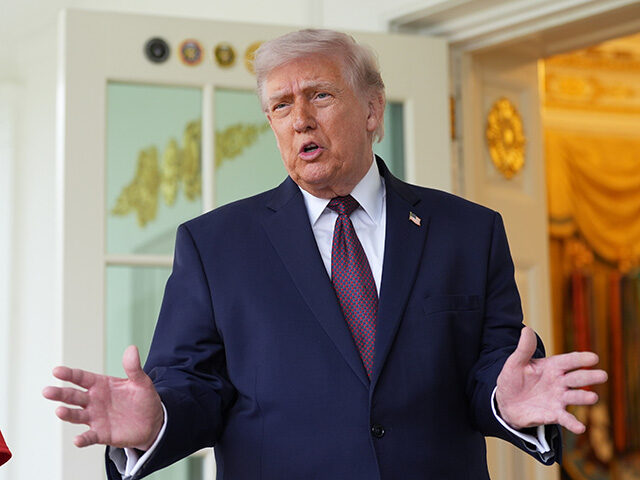 Title: Trump Image ID: 26103613929978 Article: President Donald Trump speaks outside the O