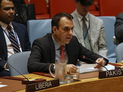 Ambassador Usman Jadoon, Deputy Permanent Representative of Pakistan to the UN, speaks dur