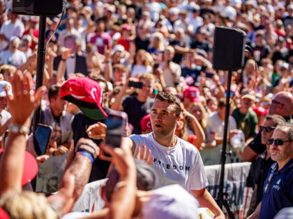 OREM, UTAH - SEPTEMBER 10: Charlie Kirk appears at Utah Valley University on September 10,