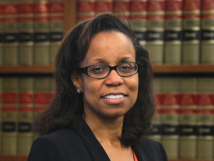 U.S. District Court Judge Denise J. Casper is photographed in the John Joseph Moakley Unit