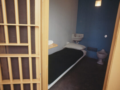Cell block. Huntsville prison also houses Walls Unit where lethal injections are carried o