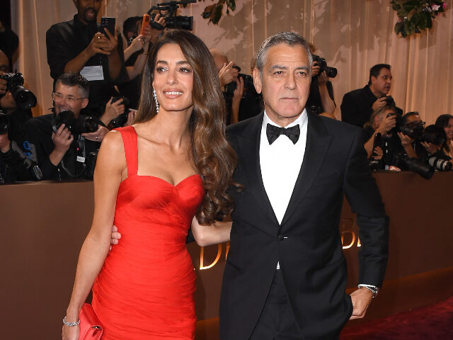 Amal Clooney, George Clooney arrives at the 83rd Annual Golden Globe Awards at The Beverly