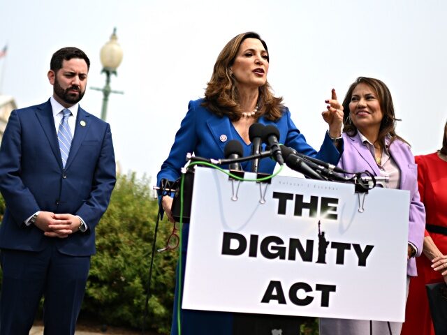 WASHINGTON, DC - MAY 23: Rep. Maria Elvira Salazar (R-Fla.) speaks on immigration reform d
