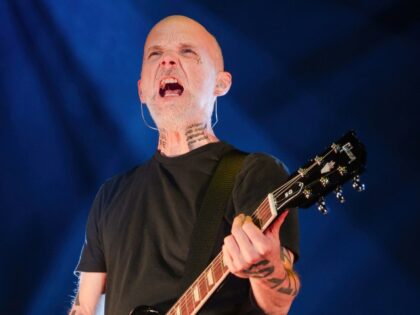 Musician Moby performs live on stage during a concert at the Velodrom on September 22, 202