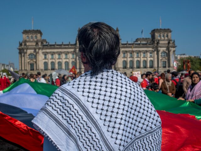 Protesters demonstrate in support of Palestine on June 21, 2025 in Berlin, Germany. Since