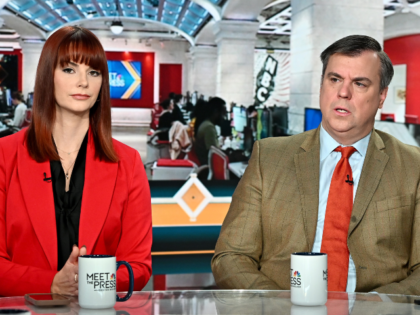 MEET THE PRESS -- Pictured: (L-R) Melanie Zanona, NBC News Capitol Hill Correspondent; Jon