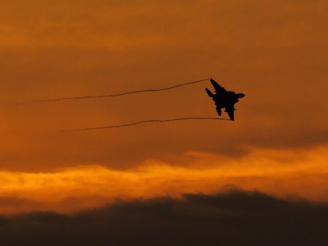 LAKENHEATH, ENGLAND - JANUARY 07: An F15 fighter plane takes off from RAF Lakenheath at su