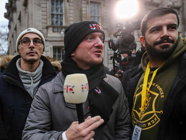 LONDON, UNITED KINGDOM - 2026/01/11: Stephen Yaxley Lennon aka Tommy Robinson turns up to