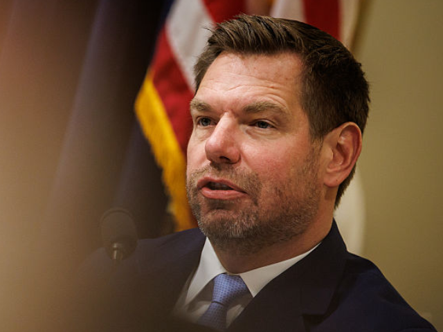 WASHINGTON, DC - FEBRUARY 10: U.S. Rep. Eric Swalwell (D-CA) speaks during a House Homelan