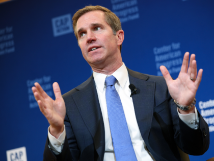 WASHINGTON, DC - FEBRUARY 19: Kentucky Gov. Andy Beshear speaks during an event titled "Ho