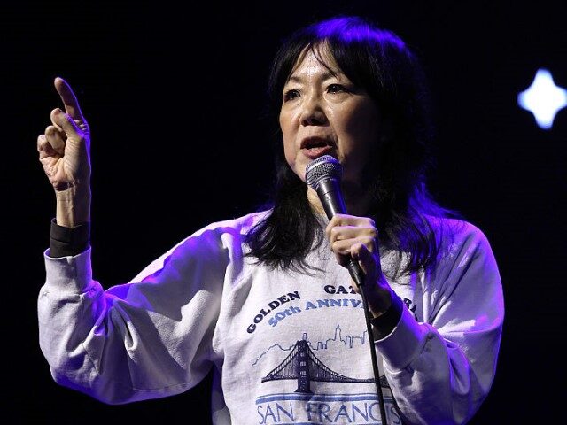 Margaret Cho performs on stage during Lambda Legal's Stand Up For Equality held at Saban T