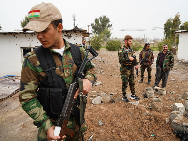 ERBIL, IRAQ - 2026/03/14: Kurdish fighters and members of the Khabat Organization of Irani
