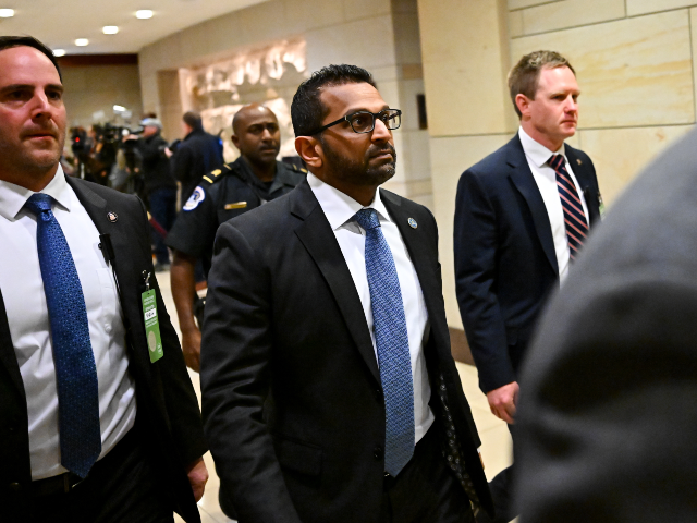 Kash Patel, director of the Federal Bureau of Investigation (FBI), arrives for an all-Cong