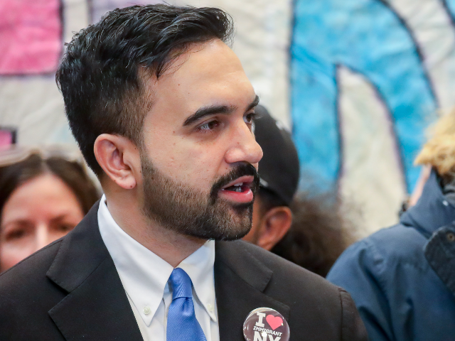 Zohran Mamdani, mayor of New York, left, and Dylan Contreras, a high school student who wa