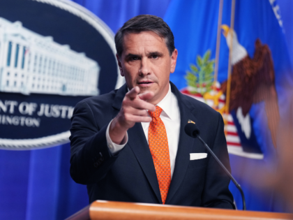 UNITED STATES - APRIL 7: Acting Attorney General Todd Blanche conducts a news conference a