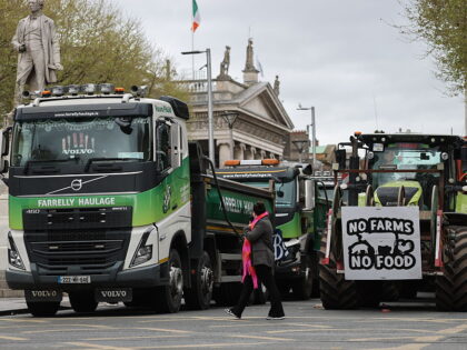 Vehicles take part on the fourth day of a National Fuel Protest against rising fuel prices