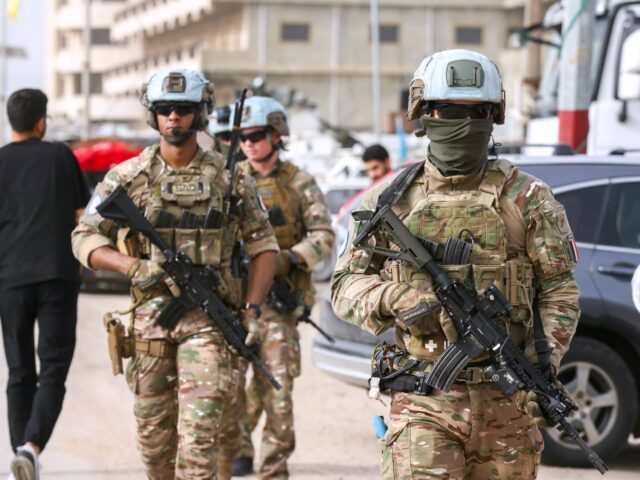 TOPSHOT - A French contingent of the United Nations Interim Force in Lebanon (UNIFIL) patr