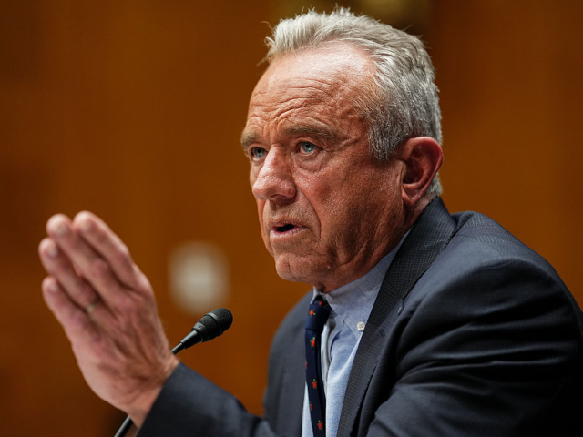 Robert F. Kennedy Jr., US secretary of Health and Human Services (HHS), during a Senate He