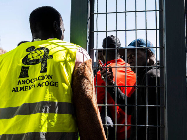 ALMERIA ANDALUSIA, SPAIN - APRIL 27: Images of the start of the attention to immigrants in