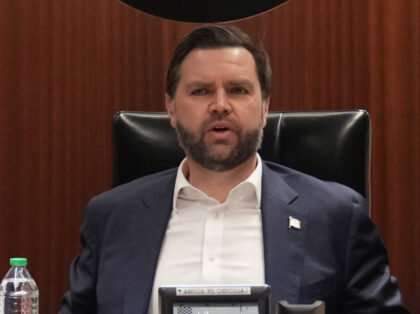 Vice President JD Vance meets with members of the Cabinet in the Situation Room at the Whi