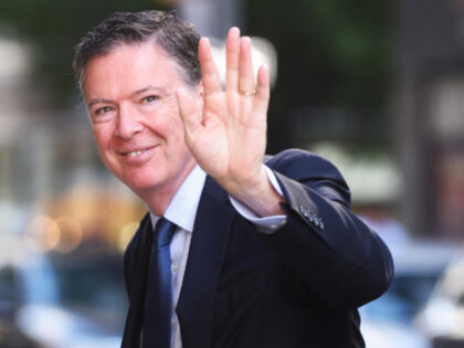 James Comey is seen on May 20, 2025 in New York City. (Photo by Patricia Schlein/Star Max/