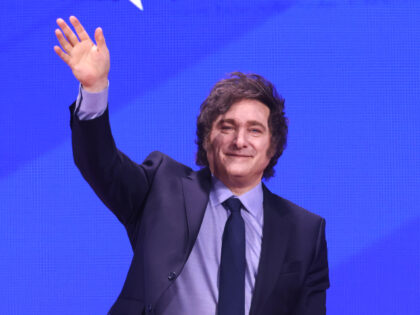 President of Argentina Javier Milei speaking at the 2025 Conservative Political Action Con