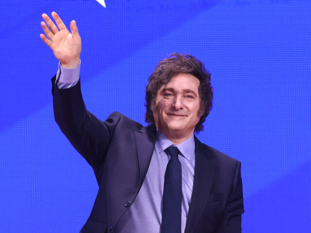 President of Argentina Javier Milei speaking at the 2025 Conservative Political Action Con