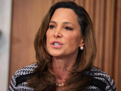 U.S. Rep. Maria Salazar (R-FL) speaks during a roundtable discussion on the "Take It